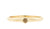 Handgemaakte en fairtrade fijne geelgouden ring met bruine diamant