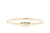 Handgemaakte en fairtrade witgouden ring met rechthoekige diamant