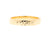 Handgemaakte en fairtrade ringen van gedutst goud met een drie diamantjes