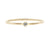Handgemaakte en fairtrade witgouden ring met blauwe saffier.