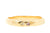 Handgemaakte & fairtrade geelgouden ring met roze saffier en diamantje - baargoud