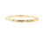 Handgemaakte en fairtrade fijne organische gouden ring met vijf kleine diamantjes