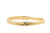 Handgemaakte en fairtrade organische en ruwe geelgouden ring met zout en peper diamantje