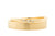 Handgemaakt en fairtrade. Set geelgouden trouwringen met drie diamantjes in de damesring.