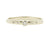 Handgemaakte en fairtrade fijne witgouden ring met vijf diamantjes