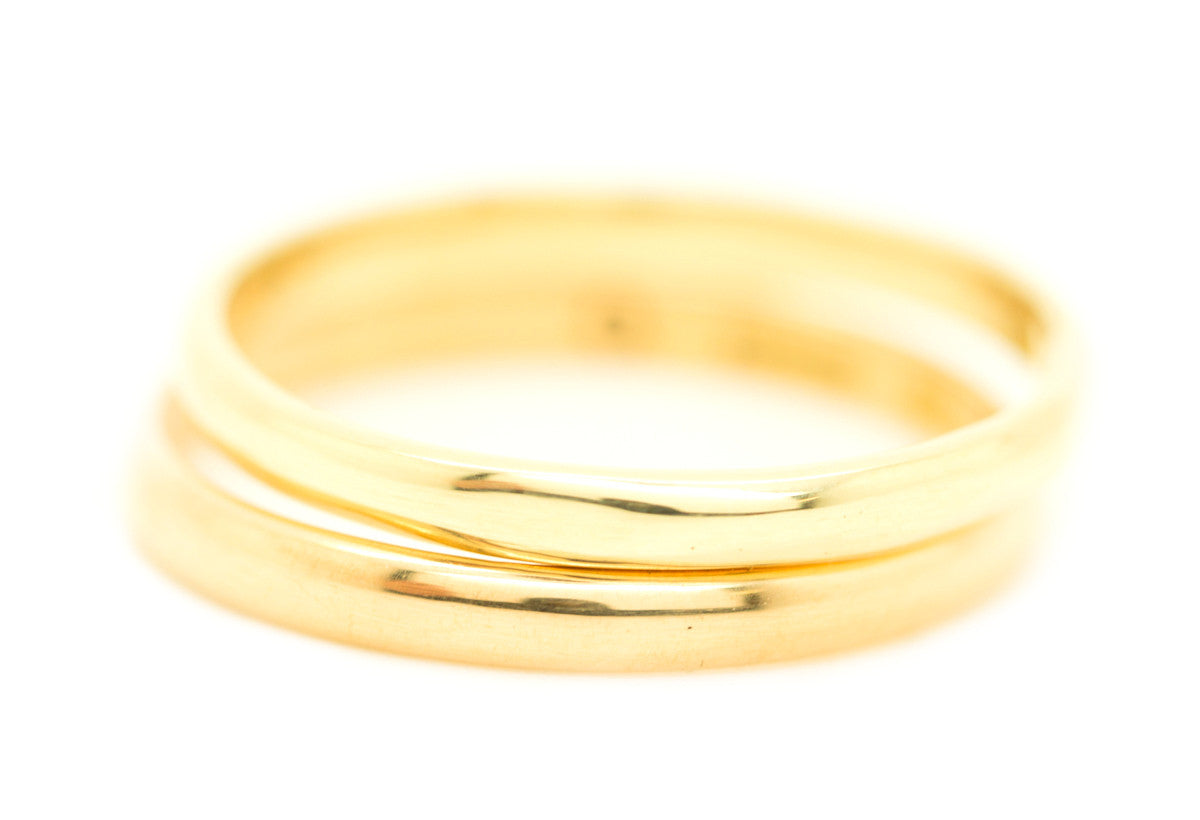 Handgemaakte en fairtrade fijne minimalistische gouden en trouwringen