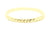 Handgemaakte en fairtrade fijne gouden ring met streepjes patroon