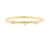Handgemaakte en fairtrade fijne gouden ring met drie kleine fairtrade diamantjes