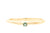 Handgemaakte en fairtrade fijne gouden ring met streepjes patroon en tourmalijn
