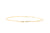 Handgemaakte en fairtrade fijne gehamerde gouden bangle armband