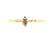 Fairtrade en handgemaakte gehamerde ring met markies geslepen zout en peper diamant