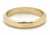 Handgemaakte en fairtrade gepolijste ring van 14 kt geelgoud