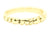 Handgemaakte en fairtrade fijne gepolijste gouden ring met bolletjes
