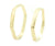 Gouden zeshoekige geometrische ring met ruwe diamant - Fairtrade en handgemaakt
