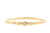 Handgemaakte en fairtrade fijne geelgouden ring met diamantje