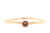 Handgemaakte en fairtrade roodgouden gepolijste licht organische ring met een roze saffier