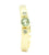  Handgemaakte en fairtrade organische gouden ring met diamantjes en saffier