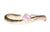 Handgemaakte en fairtrade organische geelgouden ring met roze saffier
