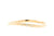 Handgemaakte en fairtrade fijne organische gouden ring met drie kleine fairtrade diamantjes