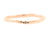 Handgemaakte en fairtrade roodgouden gepolijste licht organische ring met een zout en peper diamant