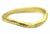 Handgemaakte en fairtrade gouden ruwe organische ring