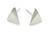 Handgemaakte en fairtrade zilveren driehoekjes oorbellen