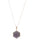 Witgouden ketting met fairtrade hexagon chalcedoon