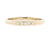 Handgemaakte en fairtrade fijne witgouden ring met drie kleine fairtrade diamantjes en gravure